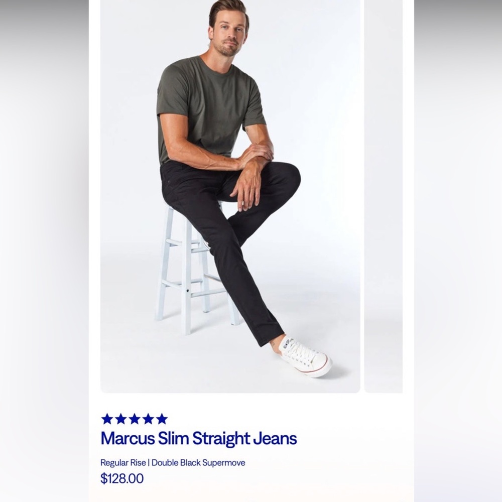 Mavi Marcus Slim Straight Jeans 34/30 black